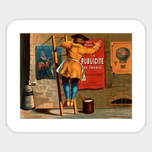 Vintage Advertising Poster France La Publicite Sticker